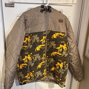 Cookies Men's Camouflage Quilted Jacket size 2xl NWT